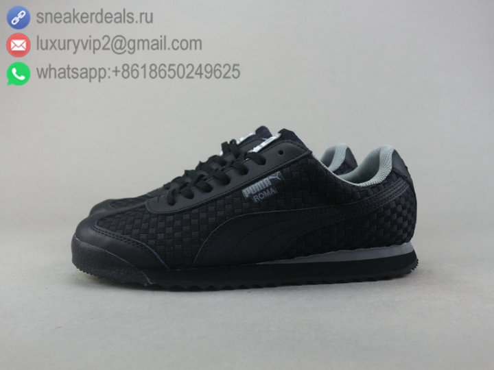 Puma ROMA BASIC Low Men Shoes Black Size 40-44